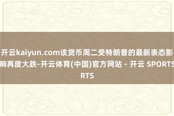 开云kaiyun.com该货币周二受特朗普的最新表态影响再度大跌-开云体育(中国)官方网站 - 开云 SPORTS