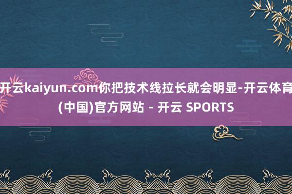 开云kaiyun.com你把技术线拉长就会明显-开云体育(中国)官方网站 - 开云 SPORTS
