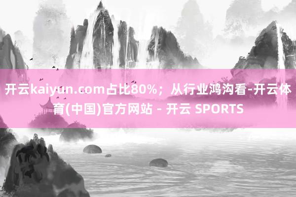 开云kaiyun.com占比80%；从行业鸿沟看-开云体育(中国)官方网站 - 开云 SPORTS